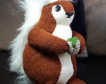Squirrel Toy gift, Сhildren's Birthday Gift, Animal toy, Woodland Squirrel, Handmade Crochet squirrel, Cute soft toy, Gift knit toy for kids
