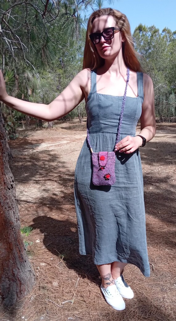 Сrochet purse gift, Crossbody shoulder bag, Woven bag, Knit handbag,  Crochet shoulder bag, Gift for her, Hand knit bag, Small crochet bag,