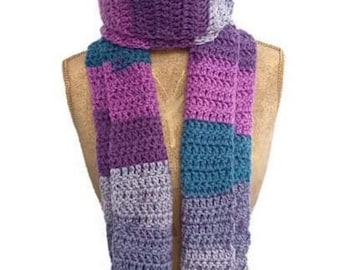 Écharpe en tricot, écharpe en tricot arc-en-ciel pour femmes et hommes, écharpe pour femme, écharpe d'hiver pour homme, cadeau écharpes en tricot, écharpe pour femme, cadeau pour lui, cadeau petit ami
