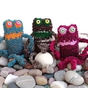 Frosch Stofftier Geschenk, 1 Stück gestrickter Frosch für Kinder, Geburtstagsgeschenk, Frosch Stofftier, Taschendekor Frosch, Autoanhänger Frosch, Rückspiegelanhänger Frosch