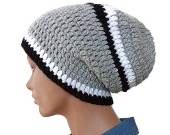 knit hat Light gray winter Men hat Knit winter beanies Hat for women Gift for Him Gift for her Plain beanie hat Knitted cap knit hat