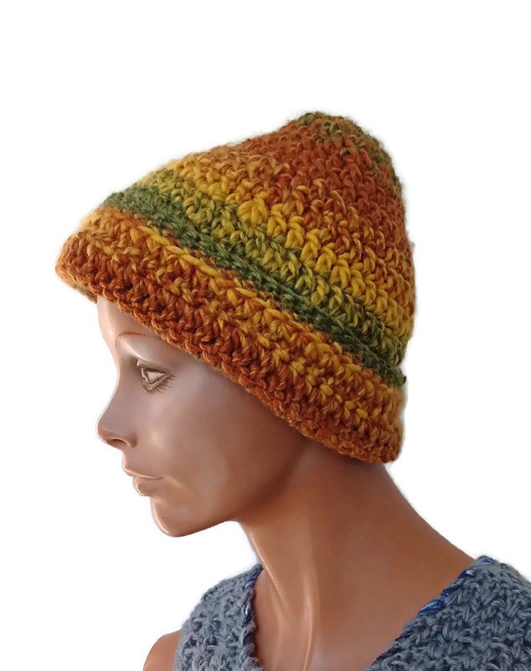 Rosoz Bonnet D'hiver Réversible Unisexe En Tricot Avec Tête