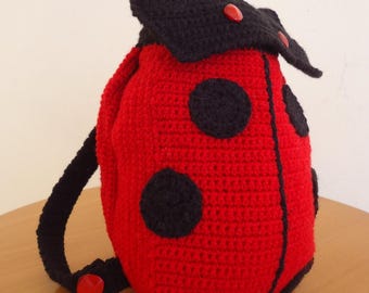 Packsack, Backpack, Rucksack, Knapsack, Haversack, Baby Bag Gift, Crochet packsack, Woven Bag, Handbag for girl, boy, Children's backpack