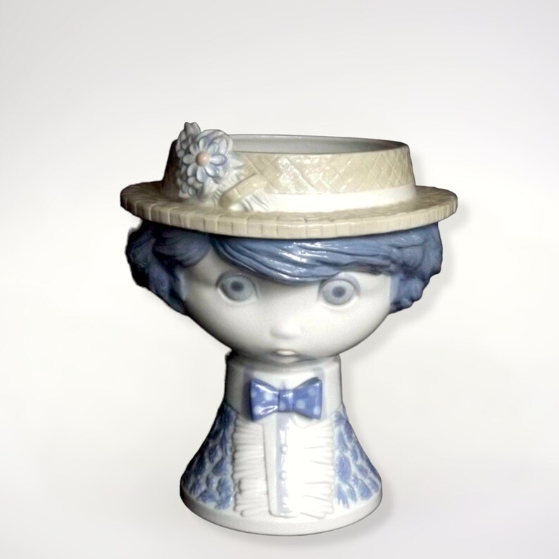 Vintage LLADRO Vase Retired 1981 Glazed Lladro Little Etsy