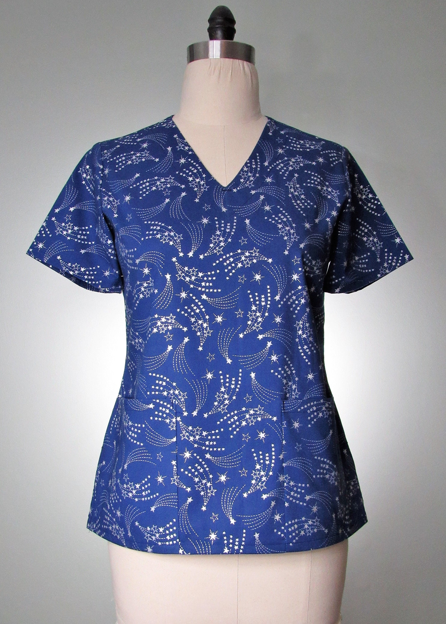 Womens print scrub tops sale