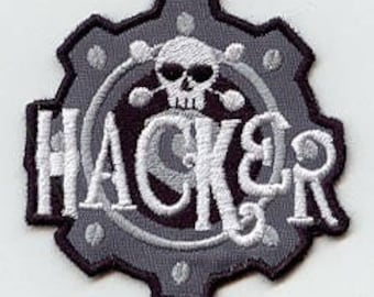 Hacker Patch, Sew On Applique for Jackets and Bags