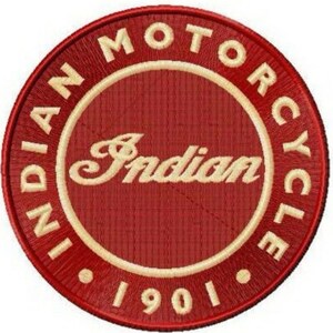 Indian Motorcycle Embroidered Patch - available in 7 sizes