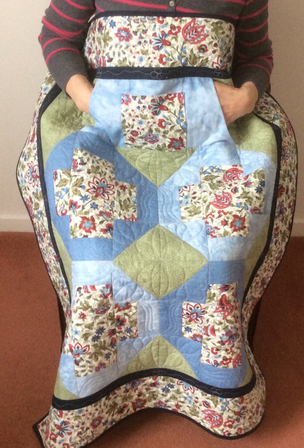 Lap Quilt with Pockets.
