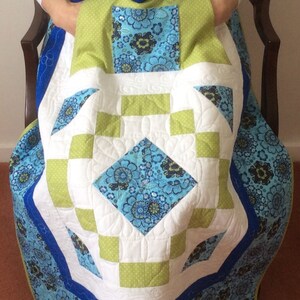 Lap Quilt with Pockets.