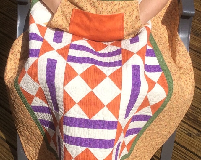 Lap Quilt with Pockets.