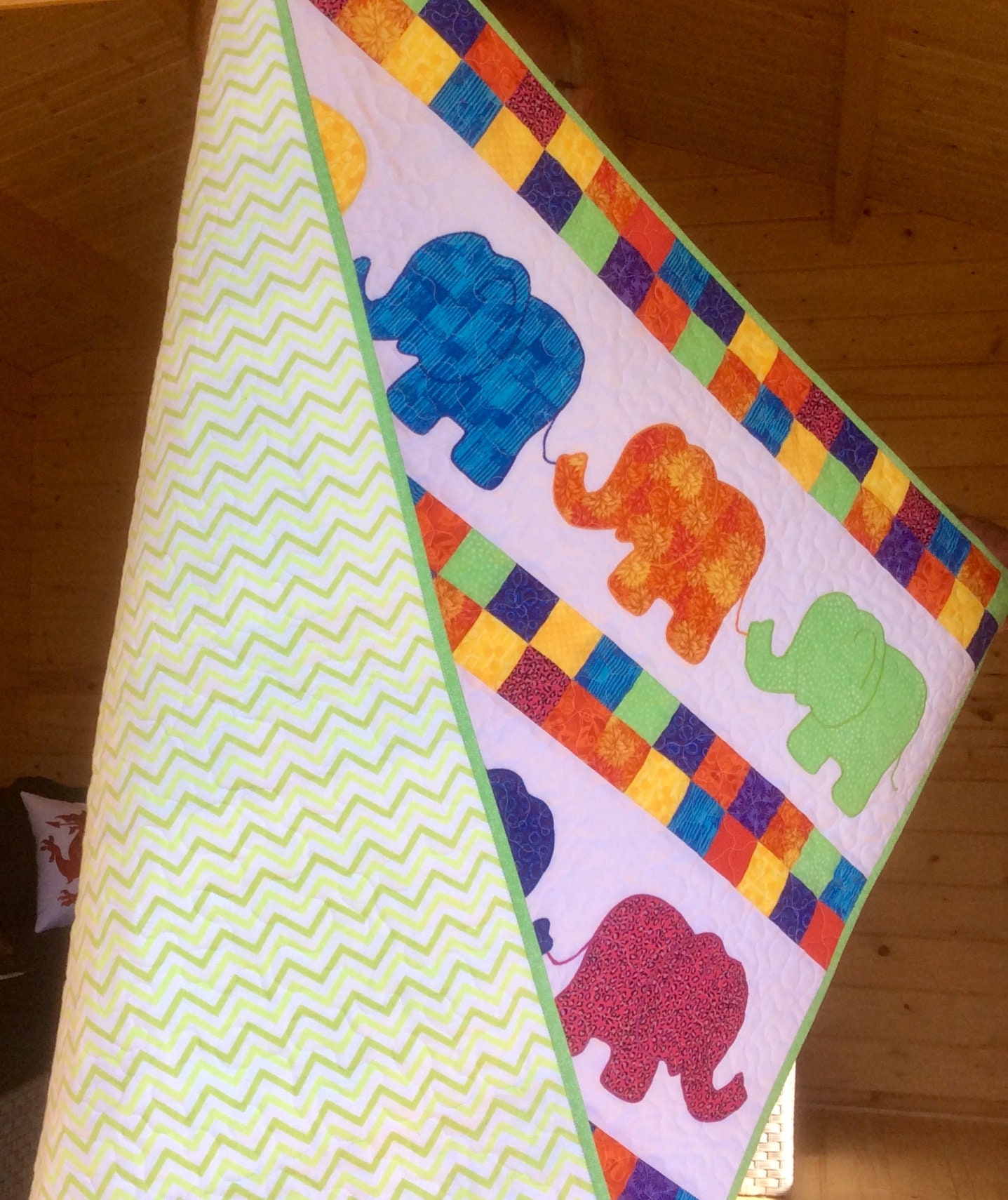 Baby Elephant Quilt.