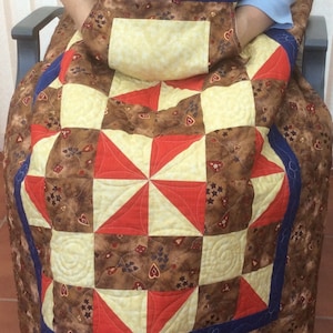 Overlapquilt met zakken.