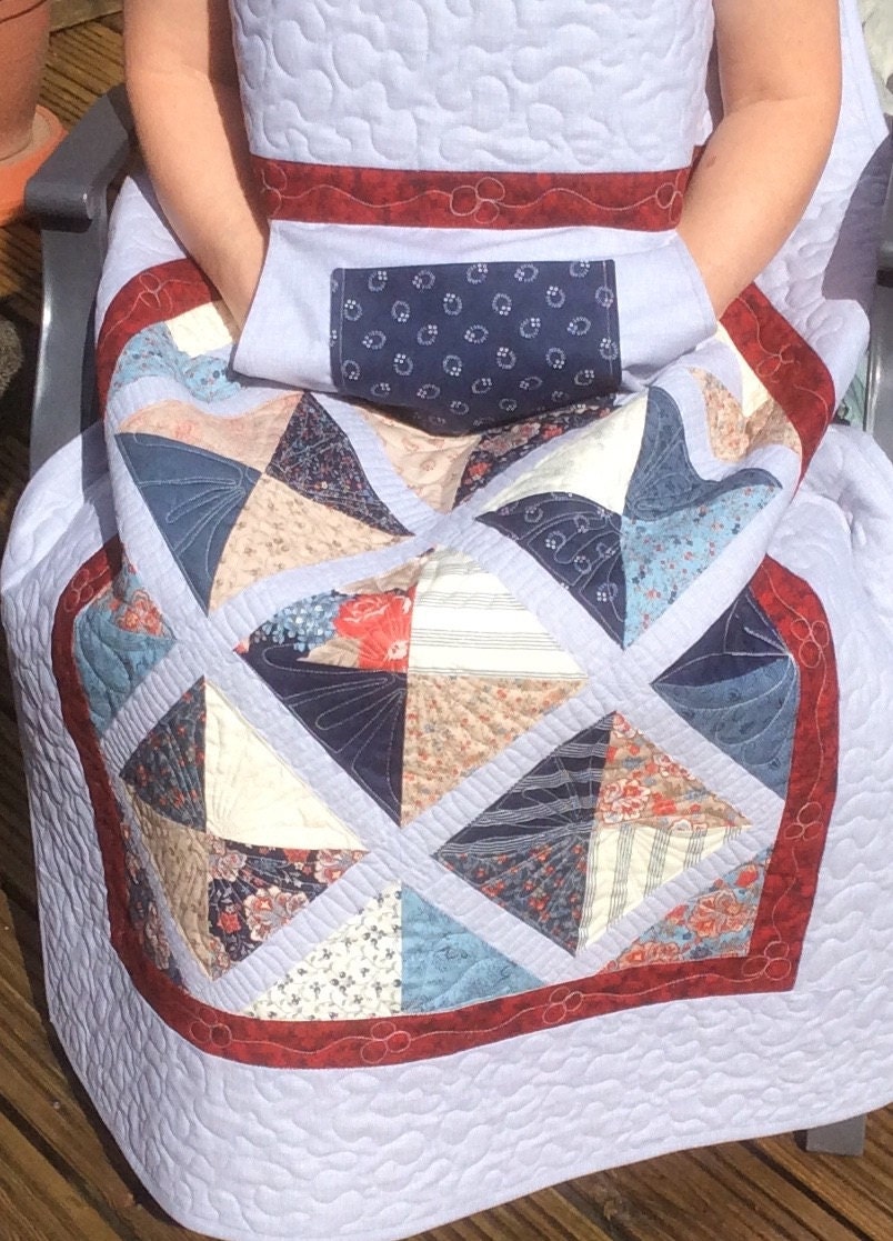 Lap Quilt with Pockets.