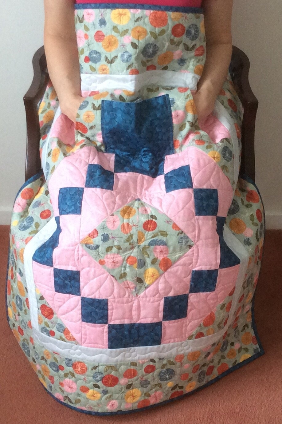 Lap Quilt with Pockets.