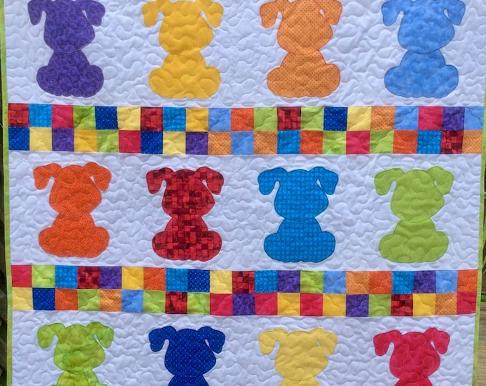 Handmade “Puppy” baby quilt.