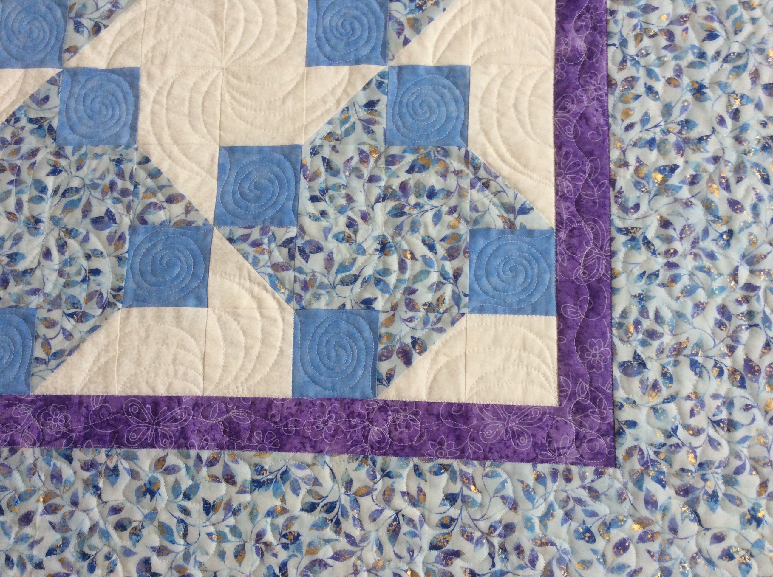 Handmade “Lap quilt with pockets “ Nursing home quilt. Wheelchair quilt.