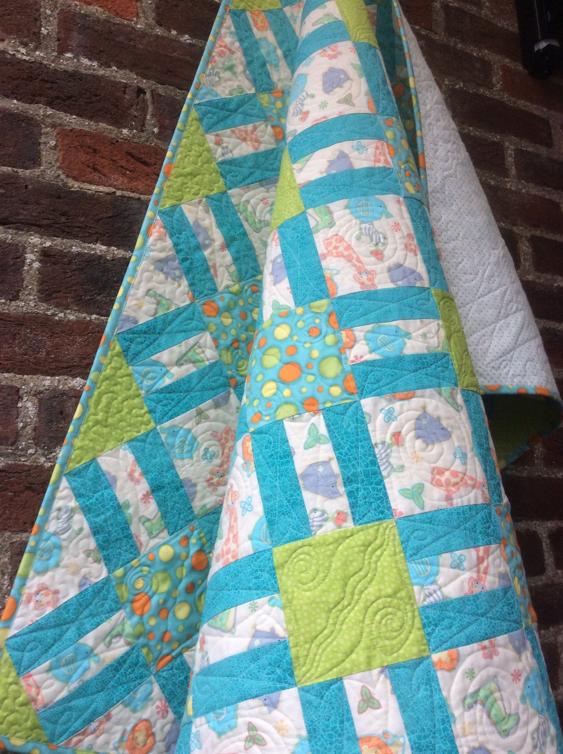Handmade baby quilt.
