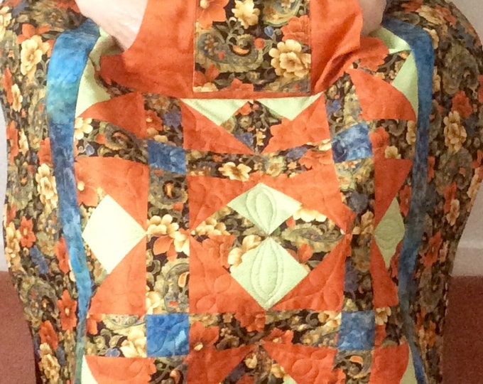 Lap Quilt with Pockets.