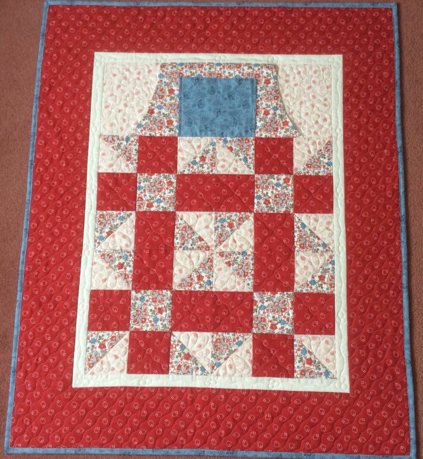 Lap Quilt with pockets.