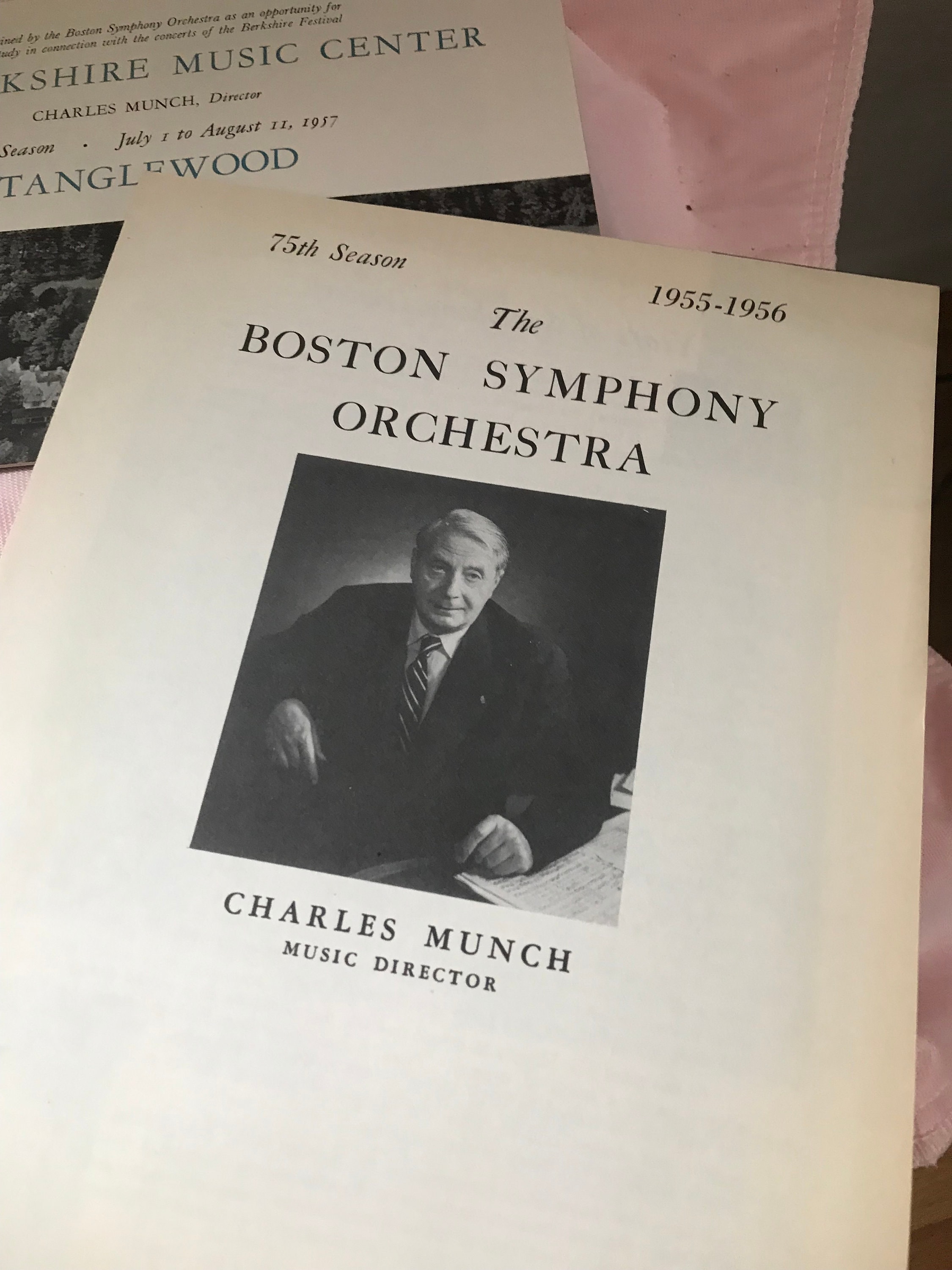 Charles Munch Boston Symphony Orch. Actual Press Booklet- 1955-7