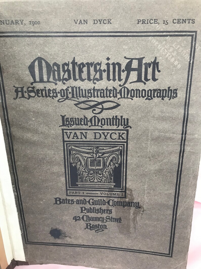 Van Dyck- Masters in Art 1900 Booklet Series. - Etsy