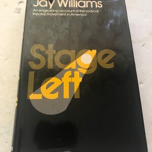 STAGE LEFT- Jay Williams - autographed 1st printing