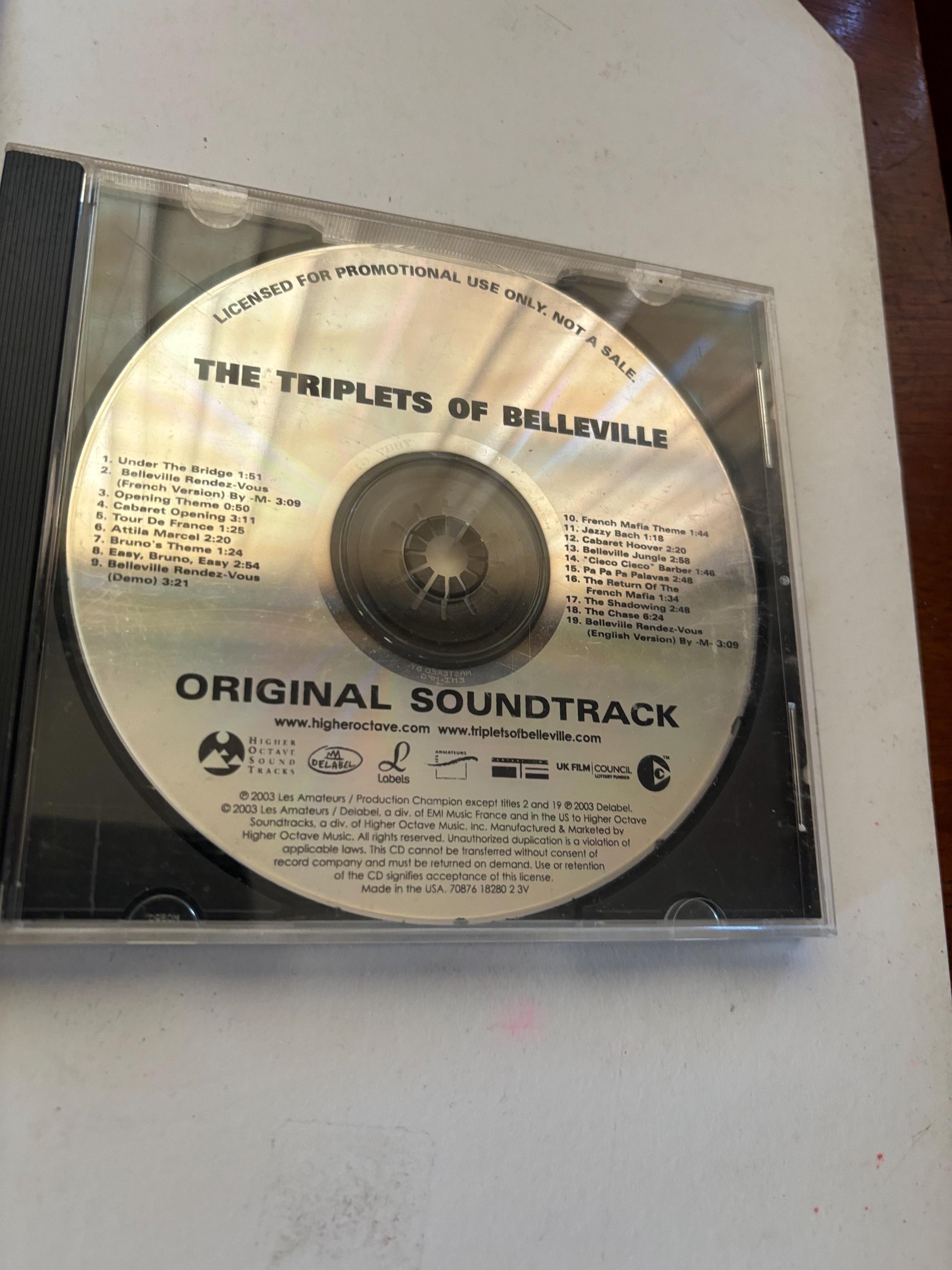 邦楽 The Earwigs 1st demo CD The Triplets of Belleville-promo Cd -with Letter - Etsy