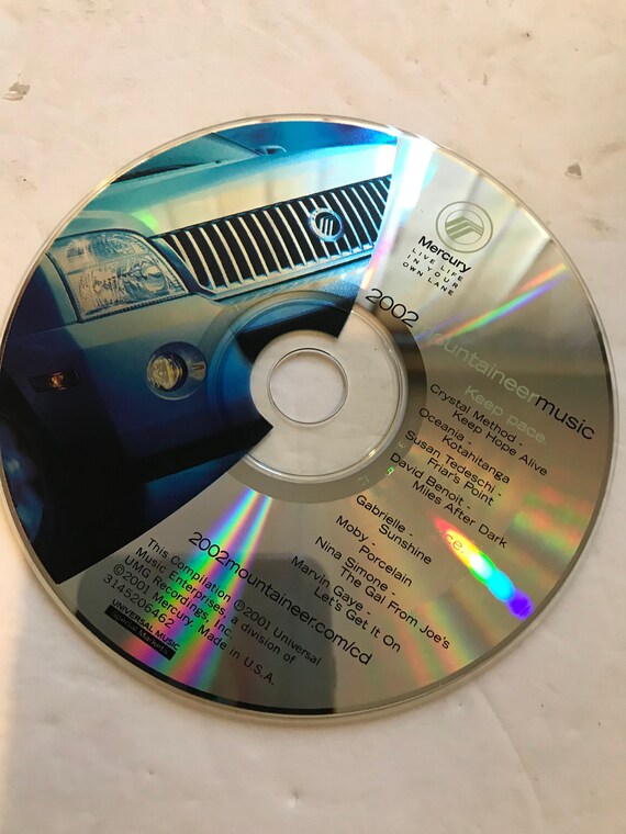 Mercury Mountaineer Music 2002. Automobile Promo Cd - Etsy