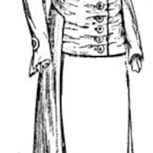 Ladies&#39; Redingote or Coat: Circa 1914 Past Patterns #7146