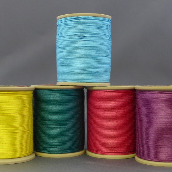 Fil Au Chinois Linen Cable Extra Glace thread (Waxed Lin Cable Extra)  0.7mm,  50g Spools (approx 250m)
