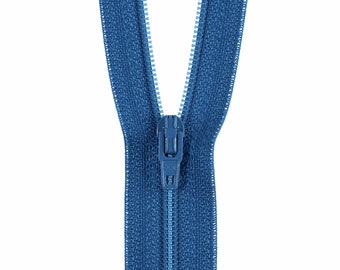 VERY Dark Blue 20cm (8") Polyester General Purpose closed ended zips (Opti brand)