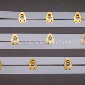 Bra / Lingerie Hooks and Eyes . 3 X 3 Rows Wider Sizes Assortment