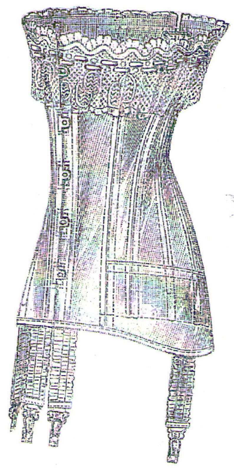 Ageless Patterns 1910 Corset Nouveau pattern No 1522 Etsy Denmark