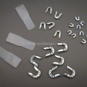 11mm Metal Spiral Wire End Caps for Corsetry, packs of 100