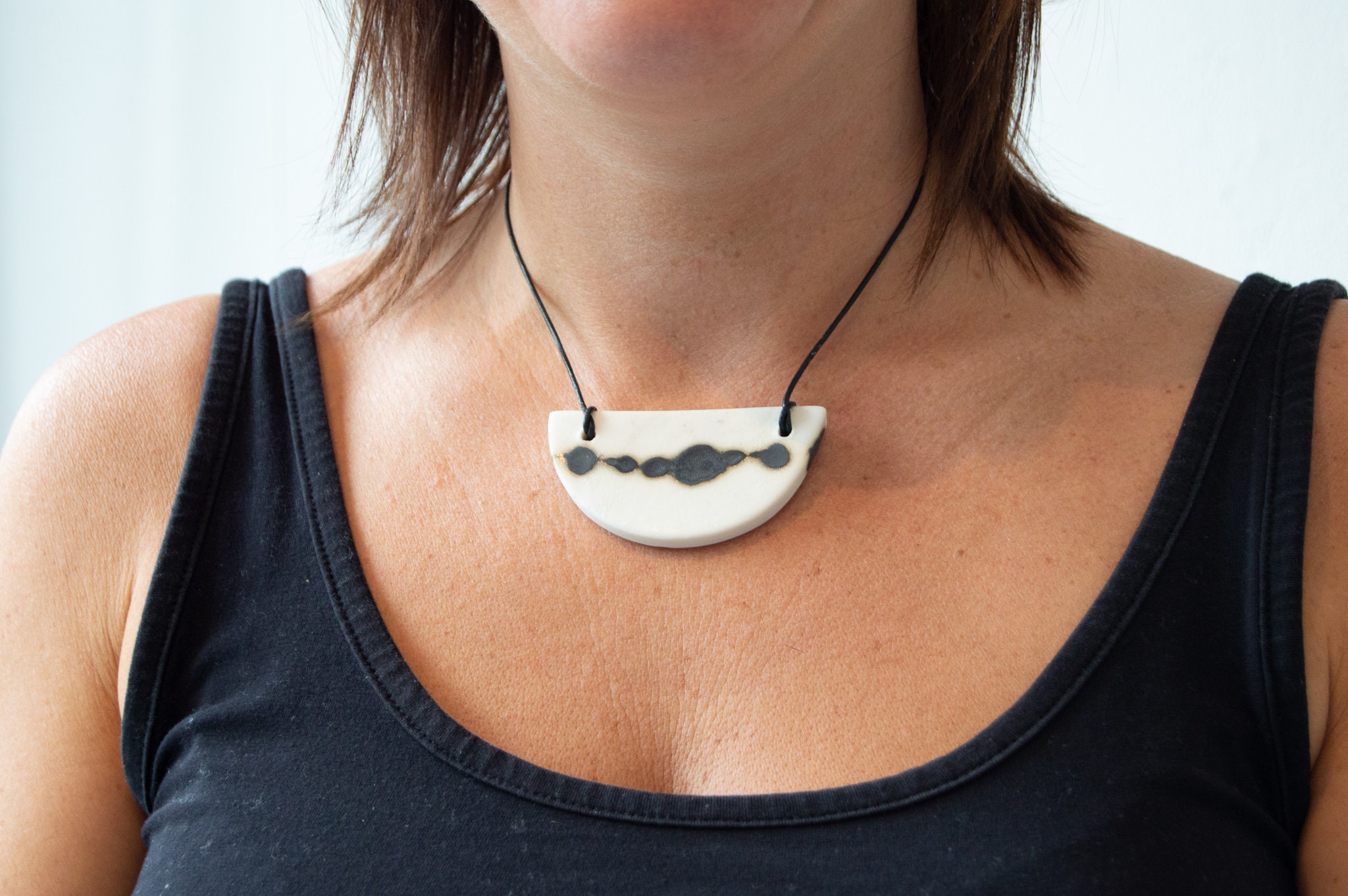 Black and White Porcelain Choker - Limited Editions