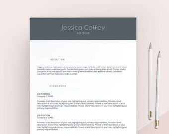 Professional Resume Template, Cover Letter, CV Template, Simple Resume, Modern Resume, Creative Resume, Two Page Resume, Instant Download