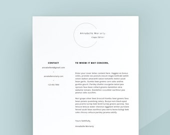 cover letter etsy