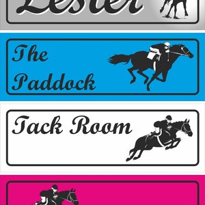 Personalized Horse Stable Sign - Custom Name / Colour Options | Durable, Weather-Resistant | Perfect Gift for Horse Lovers & Barn Owners