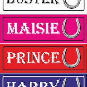 Personalized Horse Stable Sign - Custom Name / Colour Options | Durable, Weather-Resistant | Perfect Gift for Horse Lovers & Barn Owners