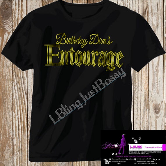 Download Birthday Diva Entourage Birthday T Shirt Diva Tee Rhinestone Etsy