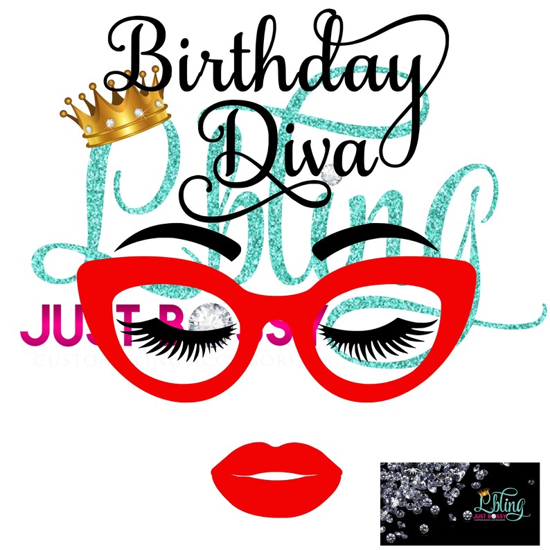 Download Birthday Diva Lash SVG Diva Birthday SVG SVG Birthday | Etsy
