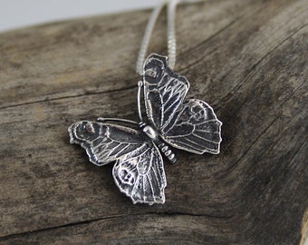 Lightness, Butterfly pendant,  Silver pendant, Sterling silver 925