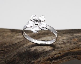 Flower Ring Sterling Silver 925 Floral Ring