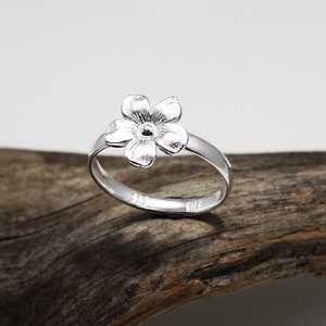 Flower Ring Sterling Silver 925 Floral Ring
