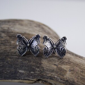 Lightness, silver earrings, butterfly earrings, stud earrings, sterling silver 925