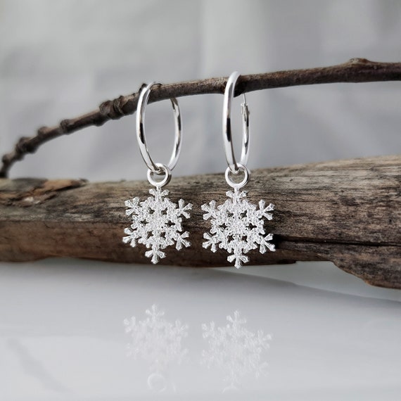 Orecchini a cerchio fatti a mano in ametista portafortuna 925 argento Sterling o