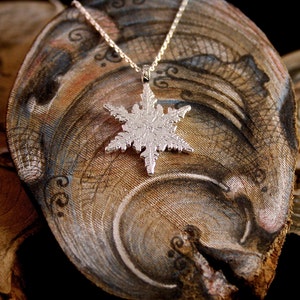 Snowflake pendant, Sterling silver 925