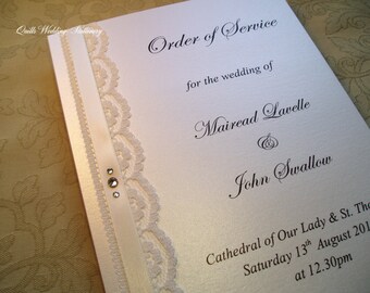 wedding booklet etsy