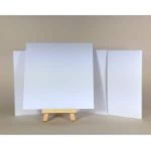 Pack of 40 Pocket Fold Invitations. DIY Pocket-fold Invitations. Matt White Pocket Invitations.