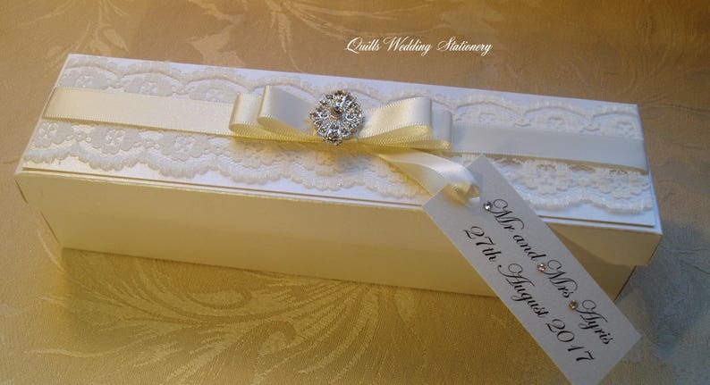 Vintage Style Wedding Certificate Box. - Etsy UK